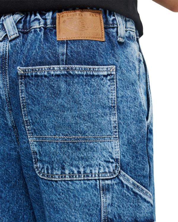 10 Big Carpenter Denim Y - Calças estilo carpinteiro para rapazes 8-16 Azul ELBDP00107 Element