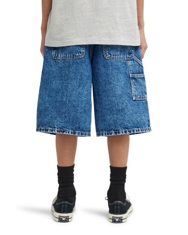 6 Big - Zimmermann-Shorts f&uuml;r Jungen 8-16 Blau ELBDS03003 Element