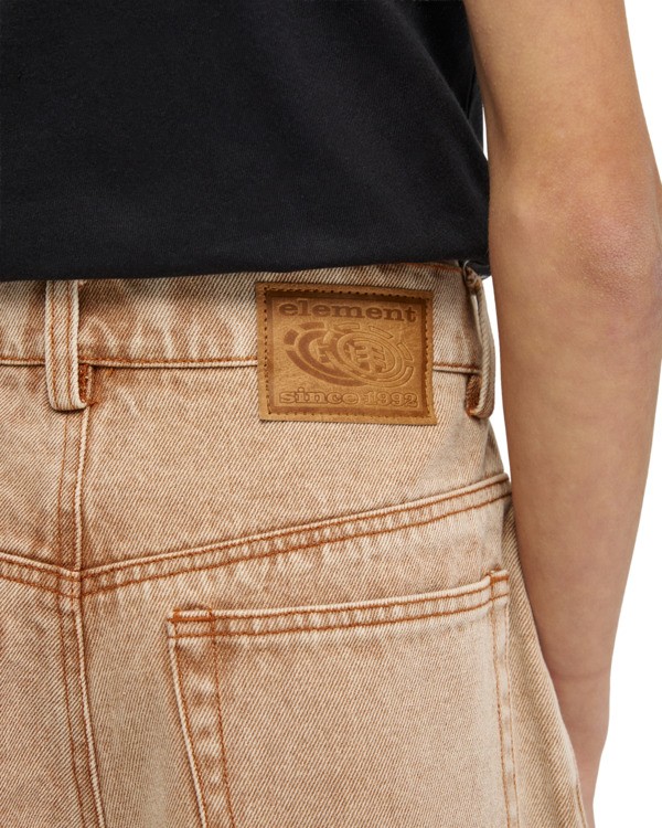 6 Big 5 - Denim Shorts for Boys 8-16 Beige ELBDS03006 Element