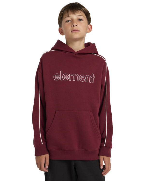 2 Cornell 90s - Pullover Hoodie for Boys 8 - 16 Red ELBFT00128 Element