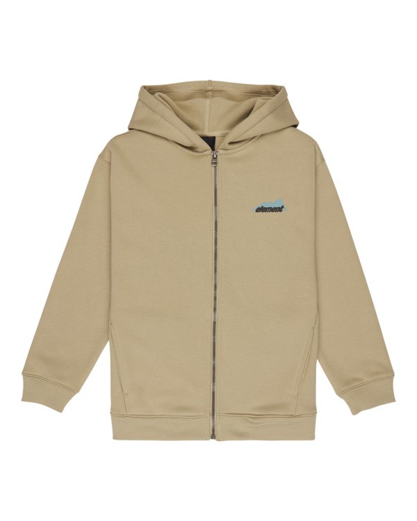 0 Rain Cornell - Sweat zippé pour Garçon 8-16 Beige ELBFT00133 Element