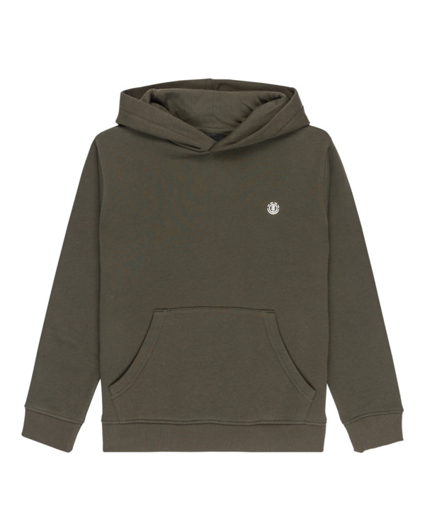 0 Icon Embroidery - Hoodie for Boys 8-16 Brown ELBFT00141 Element