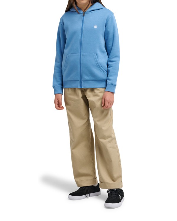 3 Cornell Classic - Felpa con cappuccio e zip da Ragazzo 8-16 Blue ELBFT00142 Element