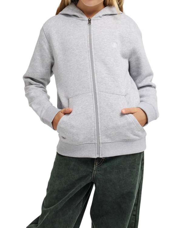 2 Cornell Classic - Felpa con cappuccio e zip da Ragazzo 8-16 Gray ELBFT00142 Element