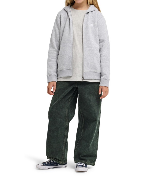 3 Cornell Classic - Felpa con cappuccio e zip da Ragazzo 8-16 Gray ELBFT00142 Element