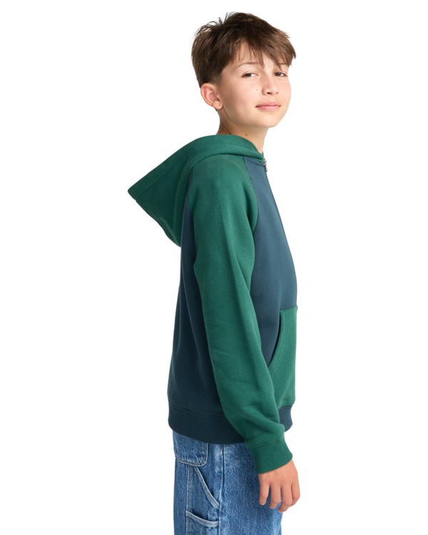 4 Icon Embroidery 2Tone Y - Hoodie voor Jongens 8-16 Blue ELBFT00145 Element