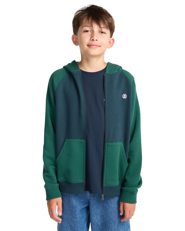 6 Icon Embroidery 2Tone Y - Hoodie voor Jongens 8-16 Blue ELBFT00145 Element