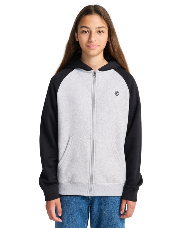 3 Icon Embroidery 2Tone Y - Hoodie voor Jongens 8-16 Gray ELBFT00145 Element