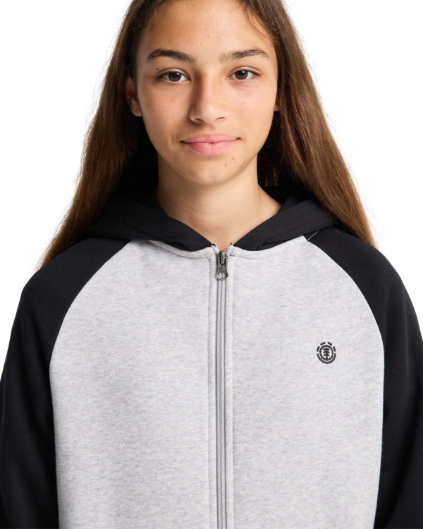 5 Icon Embroidery 2Tone Y - Hoodie voor Jongens 8-16 Gray ELBFT00145 Element