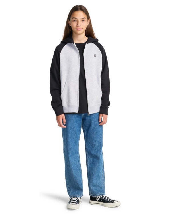 7 Icon Embroidery 2Tone Y - Hoodie voor Jongens 8-16 Gray ELBFT00145 Element