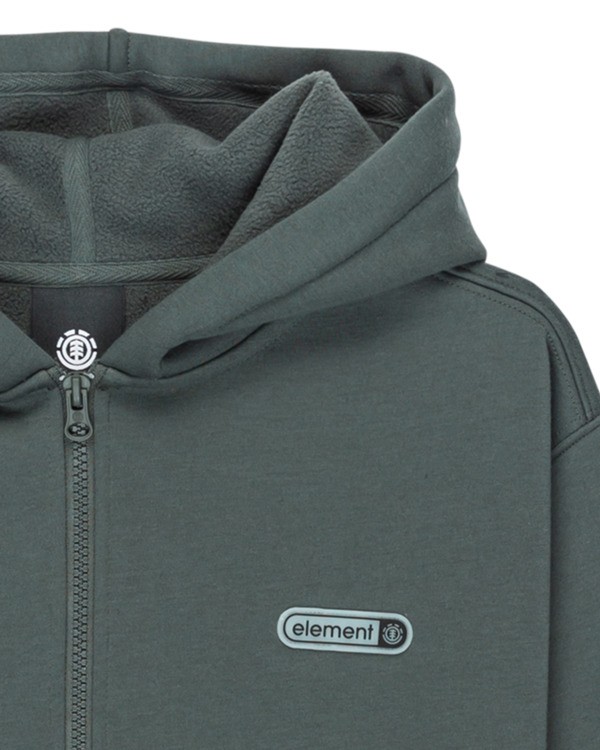 2 Capsule Rain Bp Y - Pull zippé à capuche pour Garçon 8-16 ans Noir ELBFT00148 Element