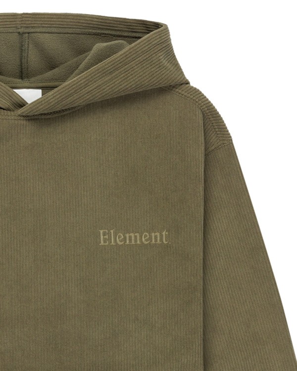 2 Serif Corduroy Po Y - Hoodie for Boys 8-16 Green ELBFT00149 Element