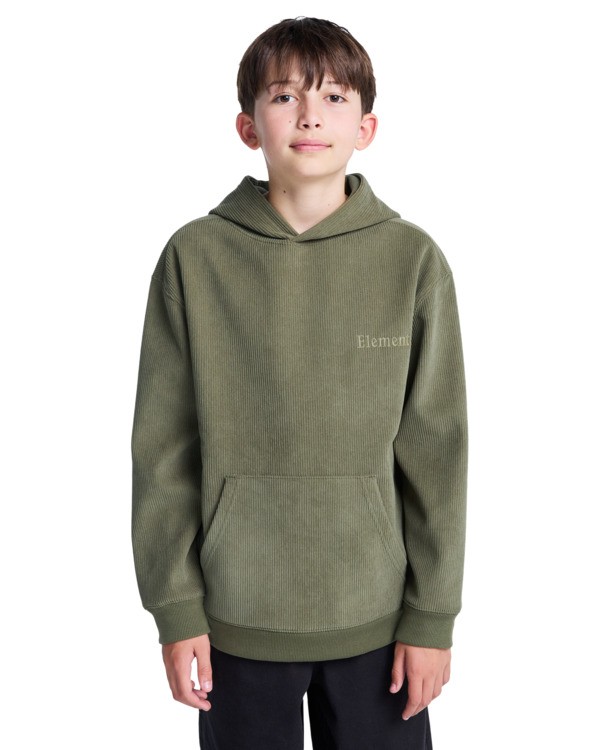 3 Serif Corduroy Po Y - Hoodie for Boys 8-16 Green ELBFT00149 Element