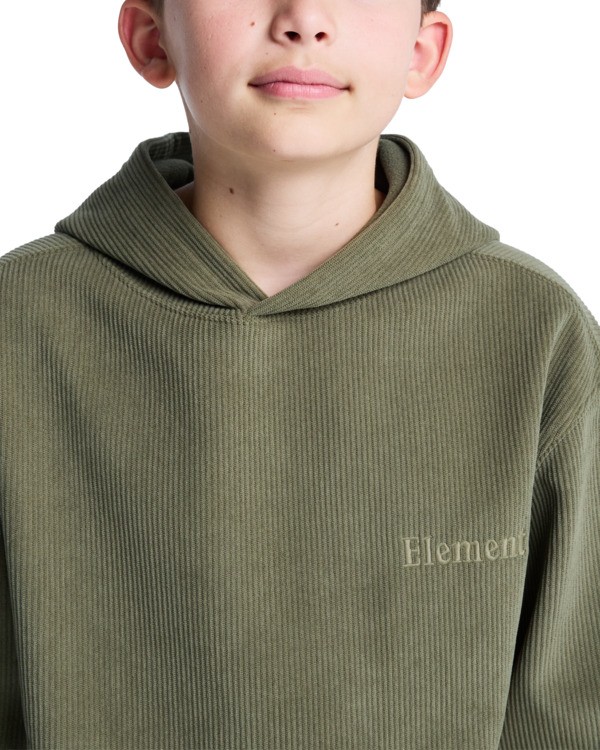 5 Serif Corduroy Po Y - Hoodie for Boys 8-16 Green ELBFT00149 Element
