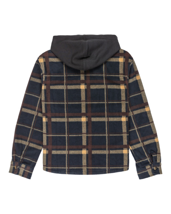 1 Polar Hooded Overshirt Y - Overshirt for Boys 8-16 Brown ELBJK00137 Element