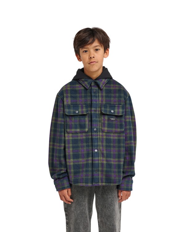 6 Polar Hooded Overshirt Y Blue ELBJK00137 Element