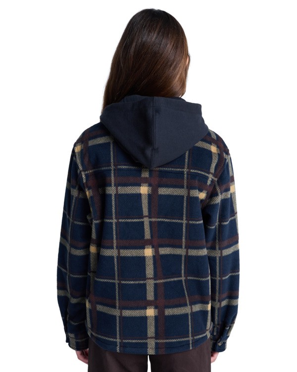 7 Polar Hooded Overshirt Y - Overshirt for Boys 8-16 Brown ELBJK00137 Element