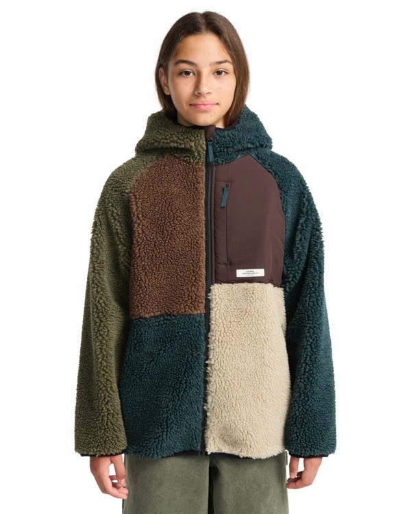 3 Wolfe Sherpa Y - Sherpa Jacket for Boys 8-16 Black ELBJK00138 Element