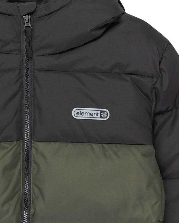 2 Classic Hooded Puffer Y - Steppjacke mit Kapuze für Jungen 8-16 Braun ELBJK00139 Element