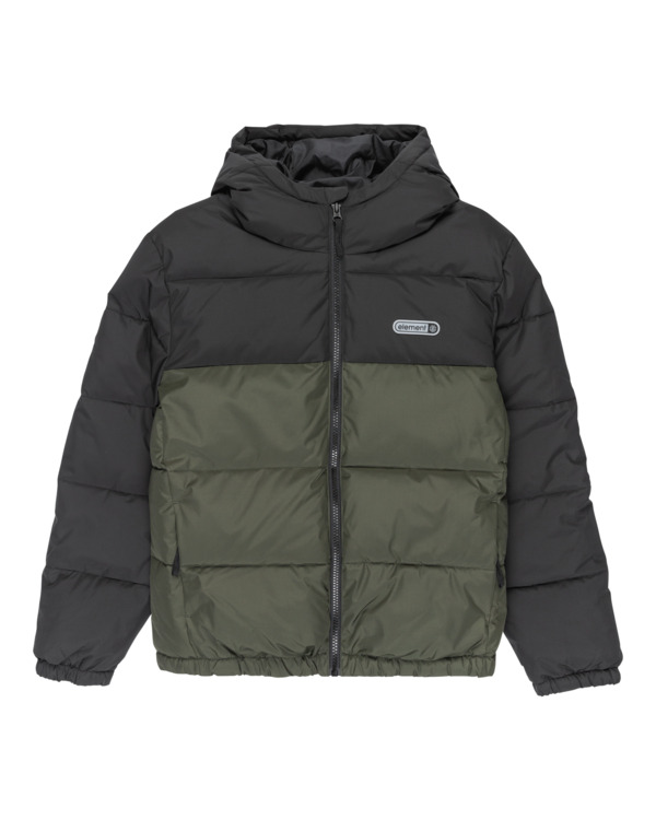 0 Classic Hooded Puffer Y - Steppjacke mit Kapuze für Jungen 8-16 Braun ELBJK00139 Element