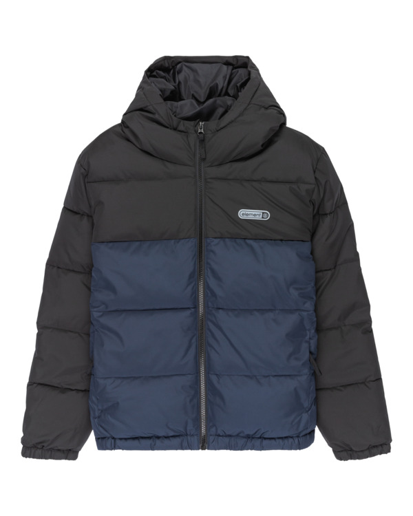 0 Classic Hooded Puffer Y - Steppjacke mit Kapuze für Jungen 8-16 Blau ELBJK00139 Element