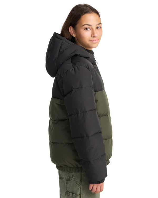4 Classic Hooded Puffer Y - Steppjacke mit Kapuze für Jungen 8-16 Braun ELBJK00139 Element