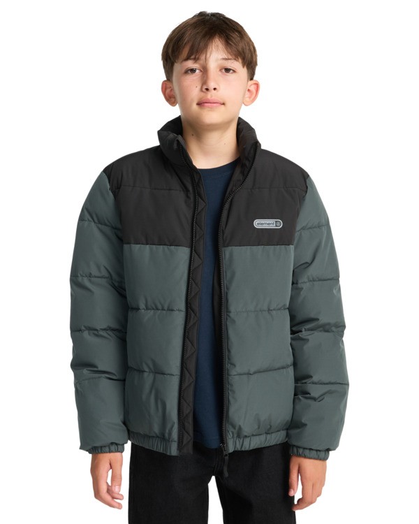 6 Classic Puffer Y - Puffer Jacket for Boys 8-16 Black ELBJK00140 Element