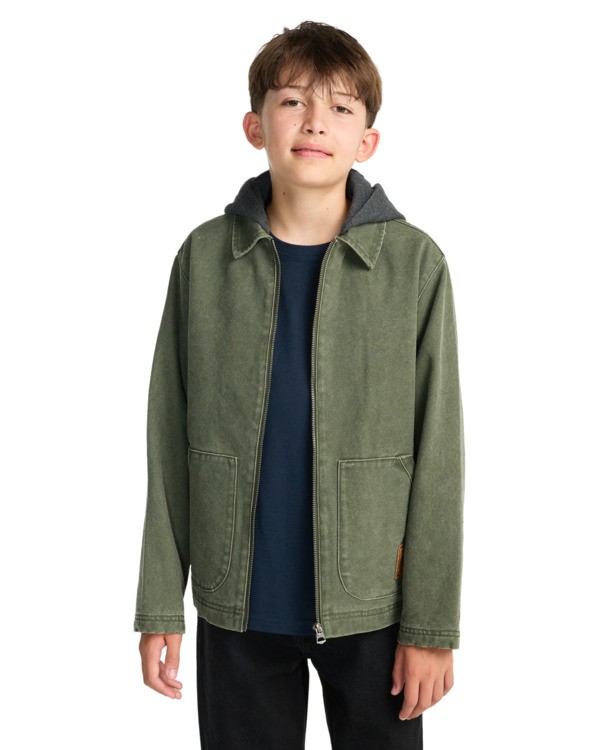 6 ChoreY - Canvas Jacket for Boys 8-16 Brown ELBJK00141 Element