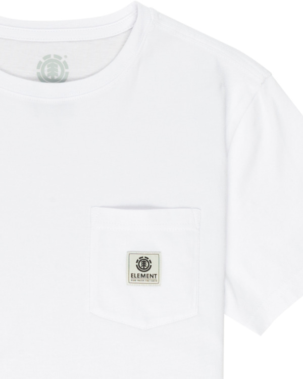 2 Basic - Pocket T-Shirt for Boys 8-16 White ELBKT00112 Element