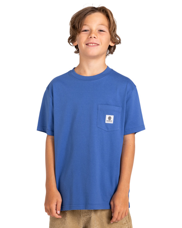 2 Basic - Pocket T-Shirt for Boys 8-16 Blue ELBKT00112 Element