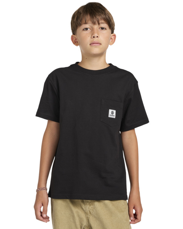 2 Basic - T-shirt avec poche pour Garçon 8-16 ans Bleu ELBKT00112 Element