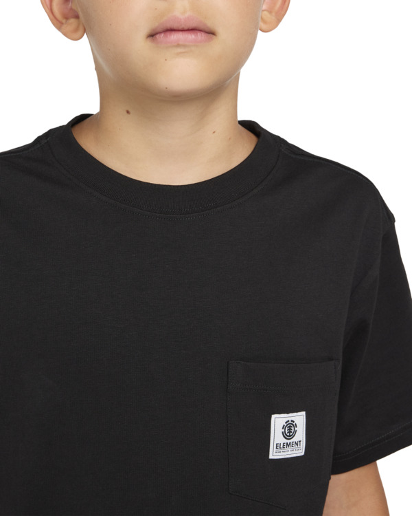 4 Basic - T-shirt avec poche pour Garçon 8-16 ans Bleu ELBKT00112 Element