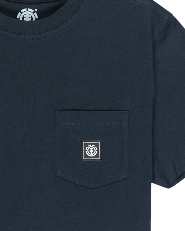 2 Icon Label Pocket Y - T-Shirt à manches courtes pour Garçon 8-16 ans Bleu ELBKT00117 Element