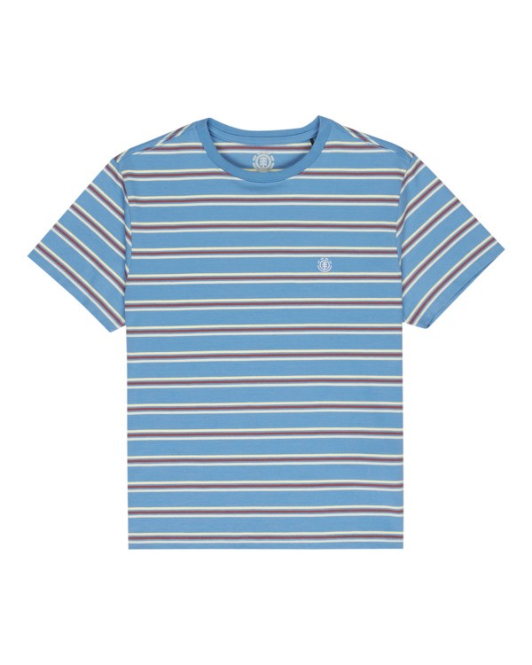 0 Icon Embroidery - Short Sleeve T-Shirt for Boys 8-16 Blue ELBKT00119 Element