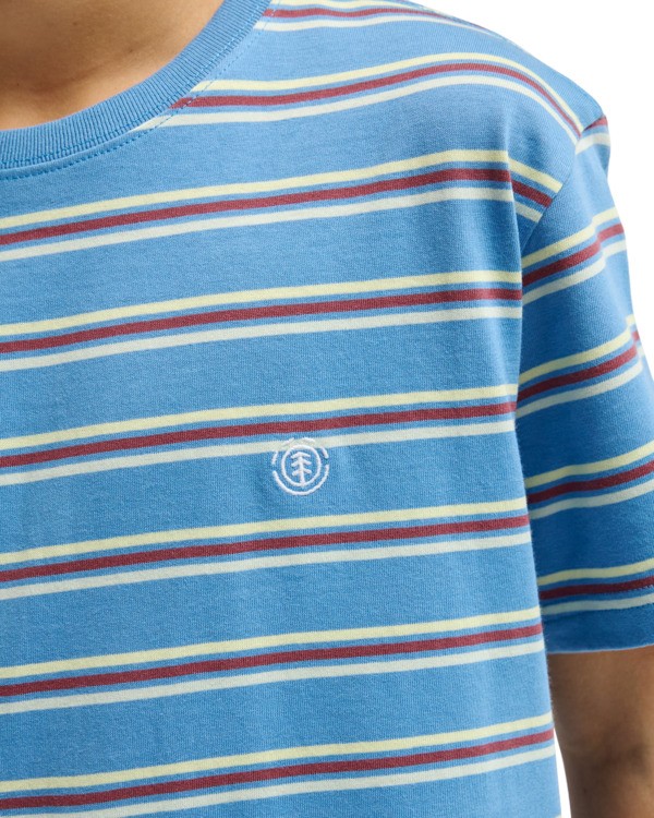 4 Icon Embroidery - Short Sleeve T-Shirt for Boys 8-16 Blue ELBKT00119 Element