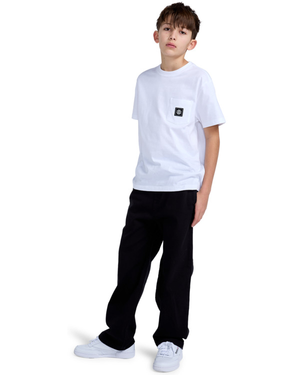 7 Chillin - Elasticated Trousers for Boys 8-16 Black ELBNP00104 Element