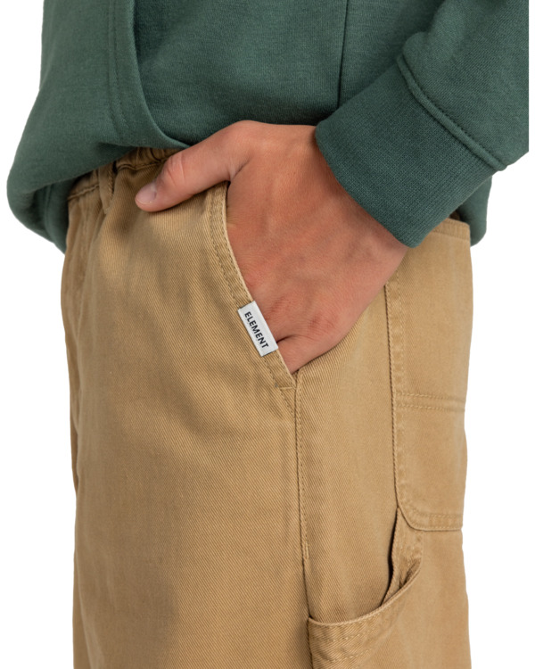 5 Carpenter Twill - Pantaloni carpenter da Ragazzo 8-16 Green ELBNP00114 Element