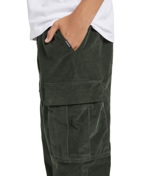 4 Chillin    - Pantaloni Cargo da Ragazzo 8-16 Black ELBNP00120 Element