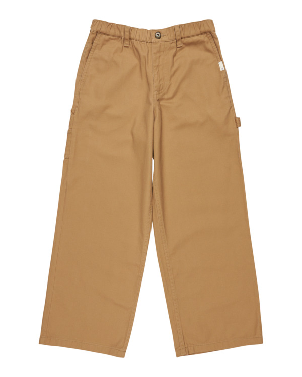 0 Big Carpenter Twill Y - Carpenter Trousers for Boys 8-16 Green ELBNP00123 Element