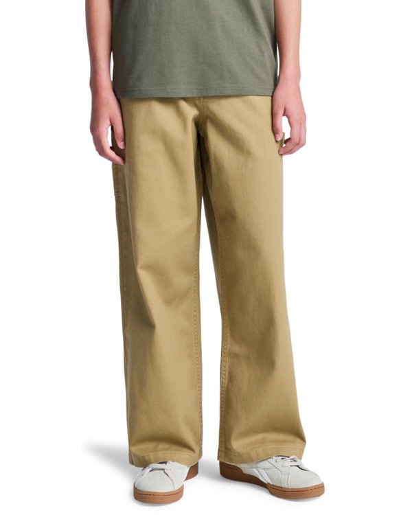 2 Big Carpenter Twill Y - Pantalon baggy pour Garçon 8-16 ans Marron ELBNP00123 Element