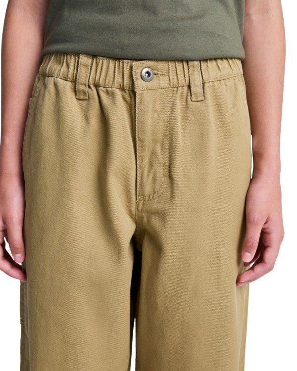 4 Big Carpenter Twill Y - Pantalon baggy pour Garçon 8-16 ans Marron ELBNP00123 Element