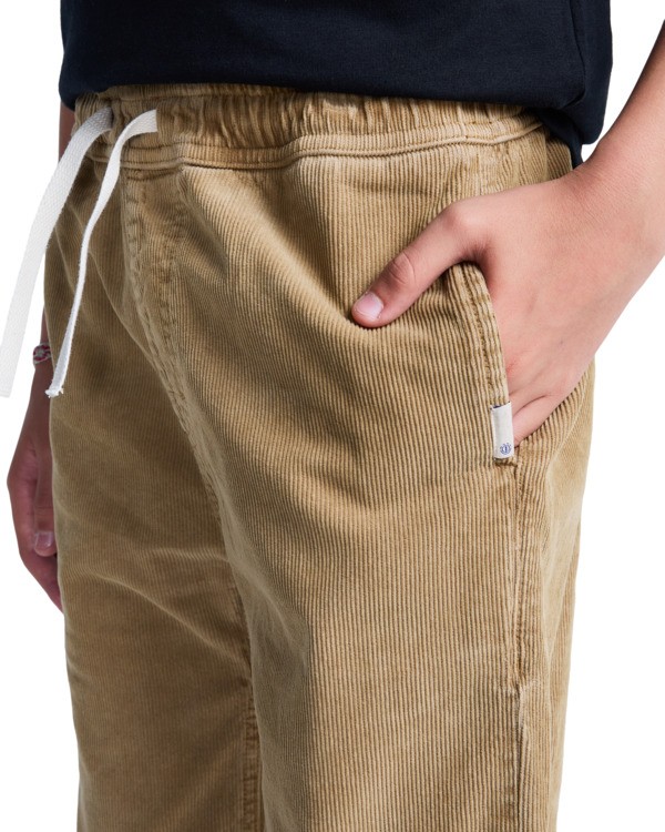 6 Relax Comfort Corduroy Y - Pantaloni da Ragazzo 8-16 Brown ELBNP00126 Element