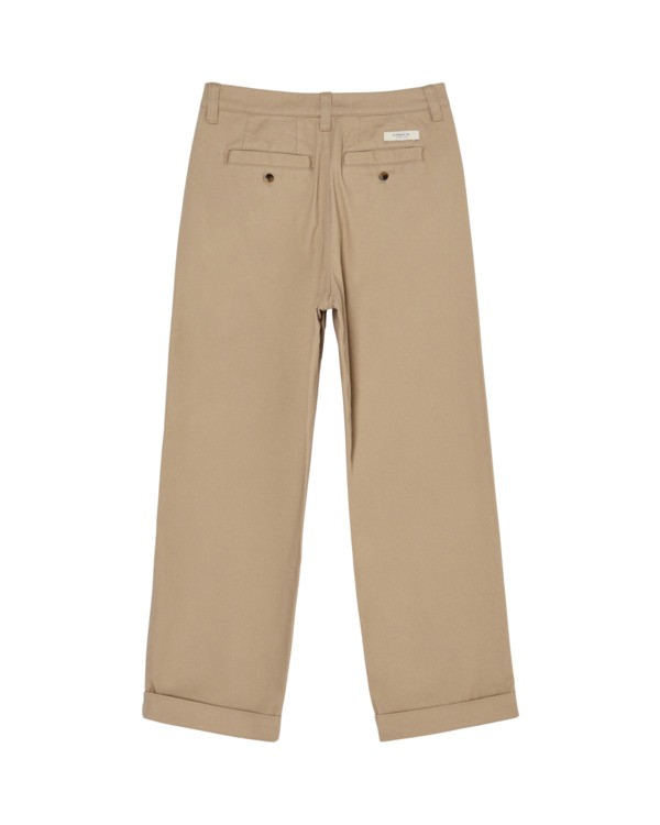 1 Big Pleated Y - Chino Trousers for Boys 8-16 Beige ELBNP00129 Element