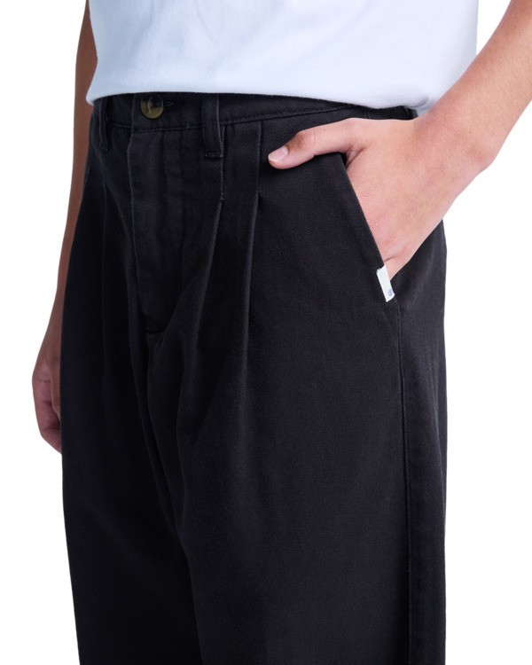 6 Big Pleated Y - Chino Trousers for Boys 8-16 Blue ELBNP00129 Element
