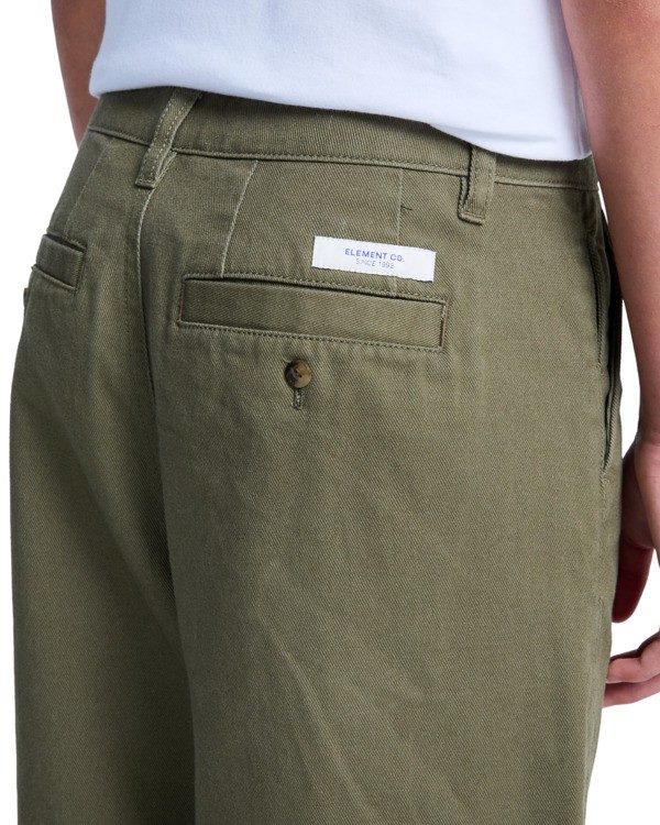 7 Big Pleated Y - Chino-Hose für Jungen 8-16 Grün ELBNP00129 Element