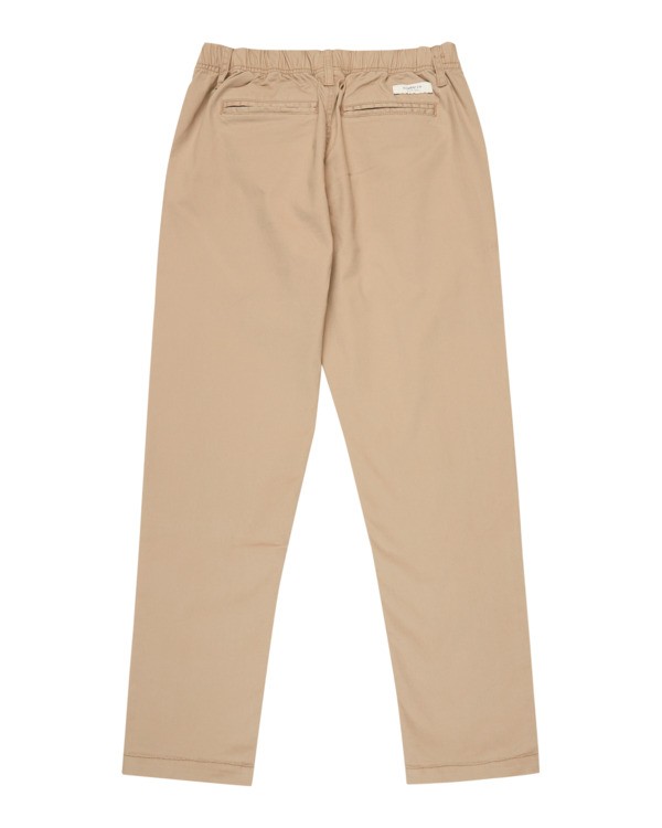 1 Regular Comfort - Pantalon chino pour Garçon 8-16 ans Beige ELBNP00133 Element