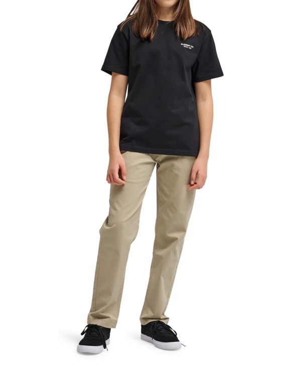 6 Regular Comfort - Pantalon chino pour Garçon 8-16 ans Beige ELBNP00133 Element