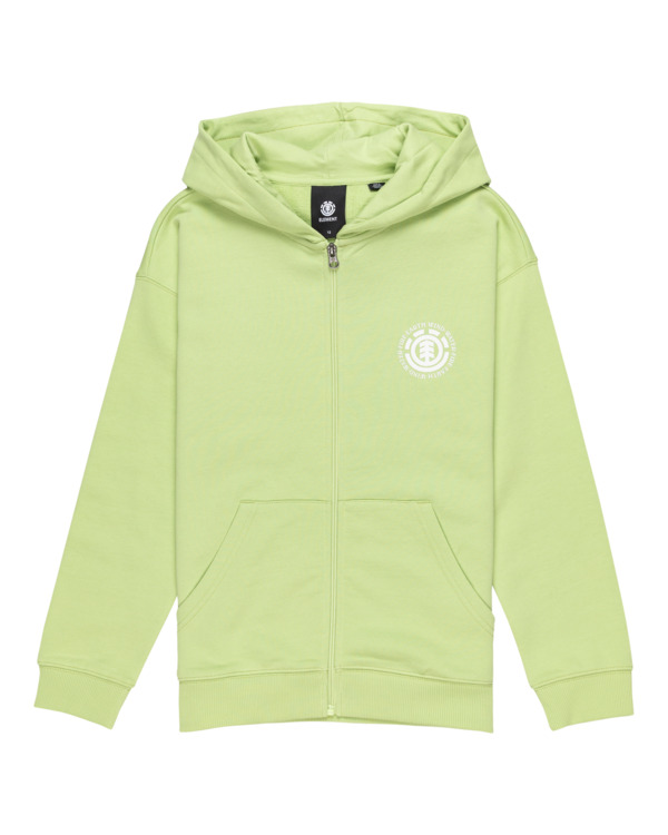 0 Seal BP - Full Zip Hoodie for Boys 8 - 16 Green ELBSF00184 Element