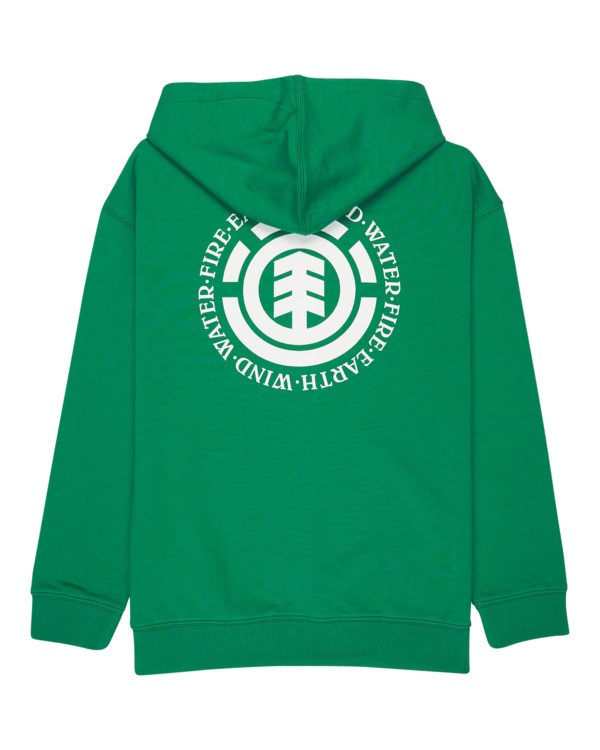 1 Seal BP - Felpa con cerniera integrale e cappuccio da Ragazzo 8-16 Green ELBSF00184 Element