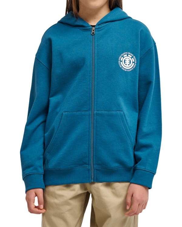 2 Seal BP - Sweat à capuche zippé pour Garçon 8-16 Bleu ELBSF00184 Element
